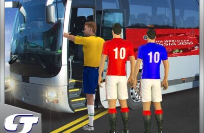 Bus Transport Footbal Players