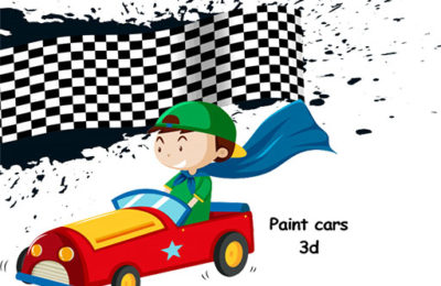 Cars 3D Color by Number