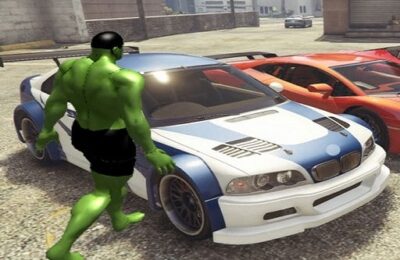 Chained Car vs Hulk Game