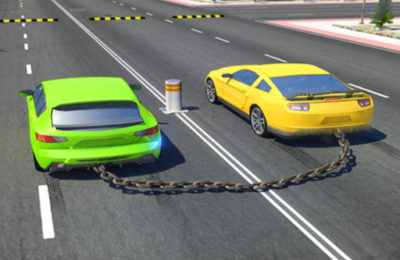 Chained Cars against Ramp hulk game