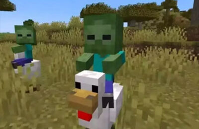 Chicken Jockey hidden lava chicken 2