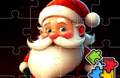 Christmas Puzzle With Santa