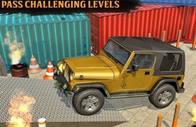 Classic Real 4×4 Jeep Parking Drive Game