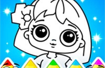 Coloring Dolls Game