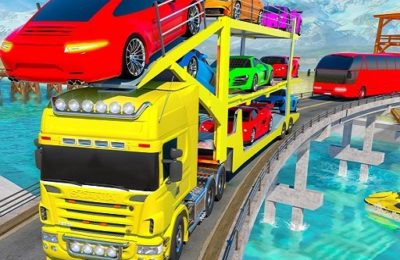 Crazy Mega Car Transport Truck Game