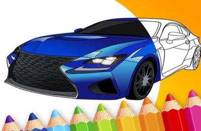 draw Car – Japanese Luxury Cars Coloring Book