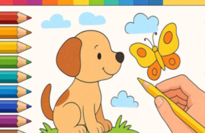 Draw with Pencils Coloring Book!