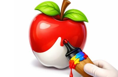 Easy Apple Coloring Book