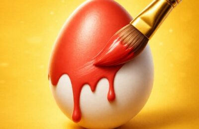 Easy Easter Coloring Eggs