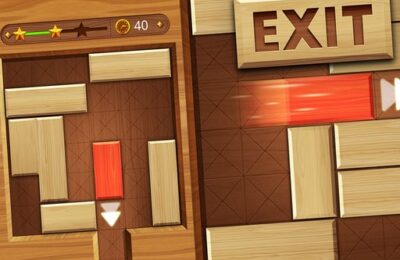 EXIT : unblock red wood block