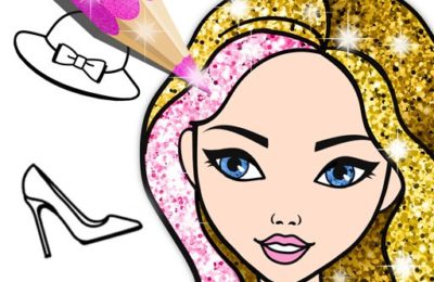 Fashion Coloring Book Glitter