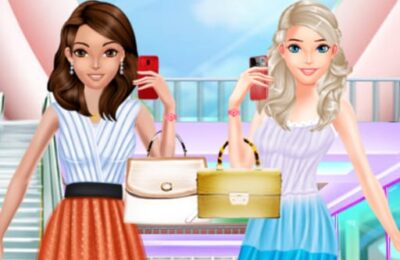 Fashion Girls Shopping For Summer