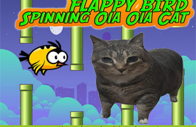Flappy Bird Spinning oia oia Cat