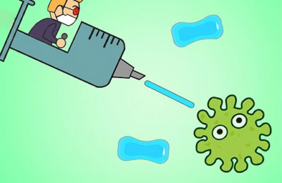 Flying Injection Virus Game
