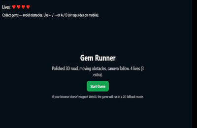 Gem Runner