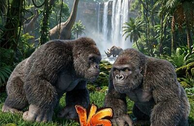 Gorilla Monster Fight