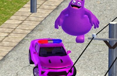 Grimace vs Police SuperCar