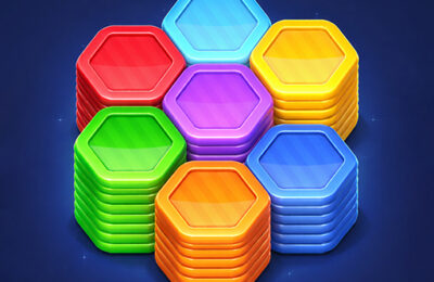 Hexa Color Stack Game