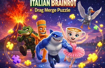 Italian Brainrot Drag Merge Puzzle