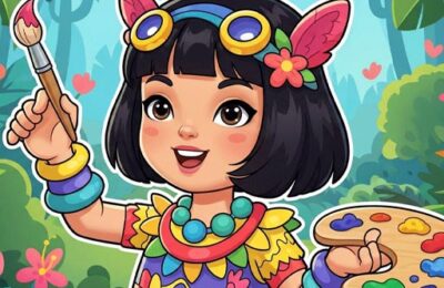 Jungle Girl: Coloring Pages