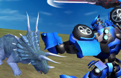 Jurassic Dinosaur Mech Battle