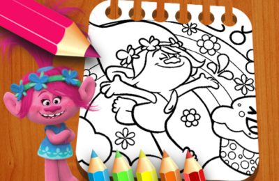 Les Trolls Coloring Book