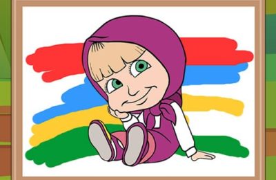 Masha and the Bear Coloring Book