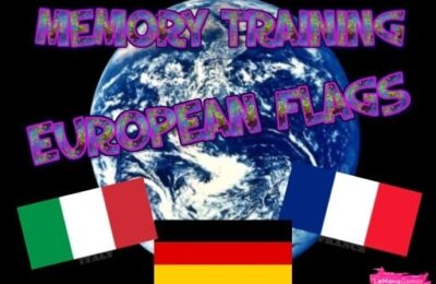 MEMORY TRAINING. EUROPEAN FLAGS