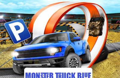 Monster-Truck-Parking Free 3D Blue