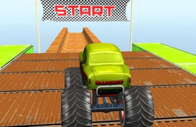 Monster truck stunts mega ramps