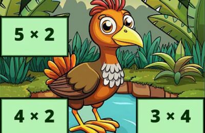 Multiplication: Bird Image Uncover