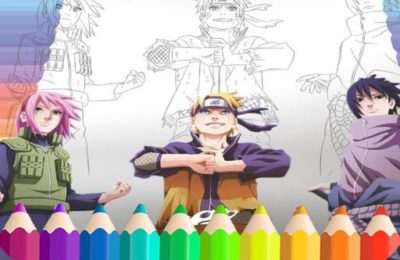 Naruto Shippuden Coloring Book: draw Book Ninja