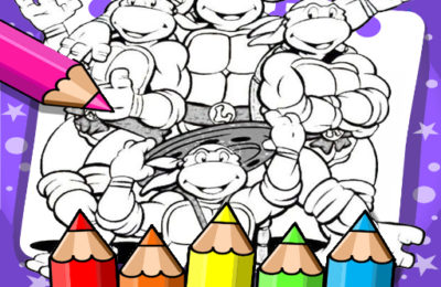 Ninja Turtle Coloring Book