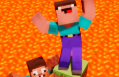 Noob vs Pro But Floor is Lava Minecraft