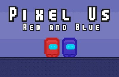 Pixel Us Red and Blue