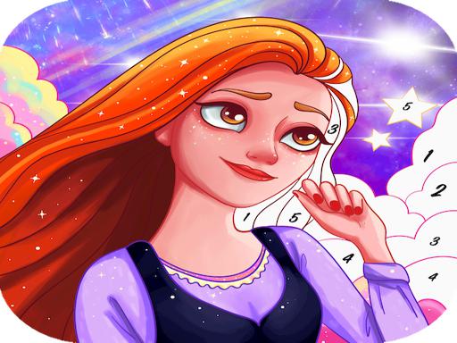 Princess coloring game for girls – Paint Color Boo