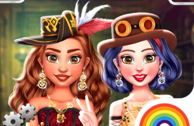 Princess Girls Steampunk Rivalry