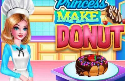 PRINCESS MAKE DONUT COOKING