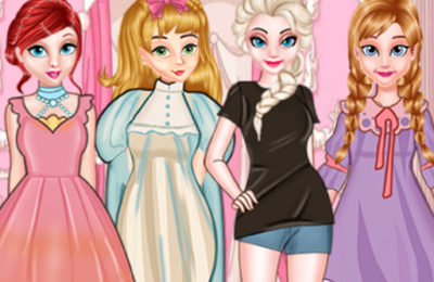 Princess Paper Doll Style Dress Up