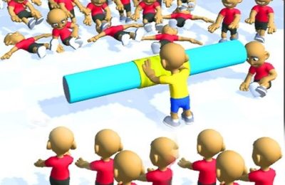 Push the Crazy Crowd : Stickman Clash 3D