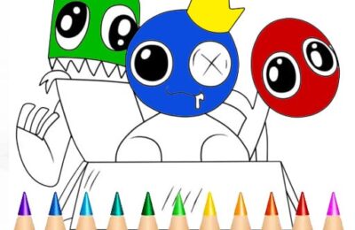 Rainbow Friends Coloring Book Game