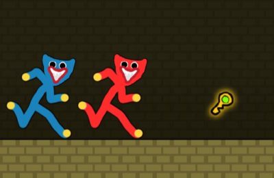 Red and Blue Stickman Huggy