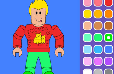 Roblox Coloring Game
