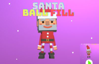 Santa Ball Fill 3D