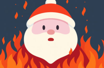 Santa on Fire