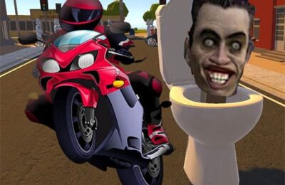 Skibidi Toilet Moto Bike Racing