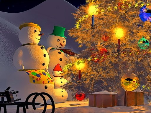 Snowman Family Time