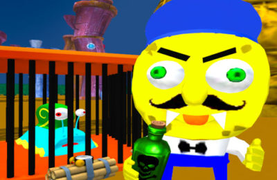 Sponge Neighbor Escape 3D