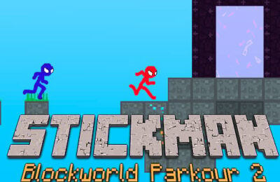 Stickman Blockworld Parkour 2