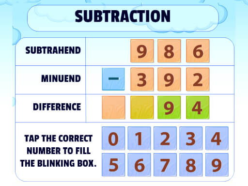 Subtraction Practice